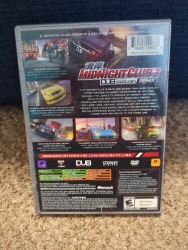 Midnight Club 3: DUB Edition - Remix Platinum Hits (Microsoft Xbox, 2006) 海外 即決_Midnight Club 3: D 3