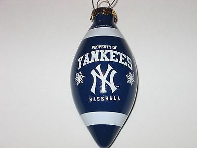 New York Yankees 4.5" Team Colors Tear Drop Shaped Christmas Ornament FREE S&H!! 海外 即決_New York Yankees 4 1