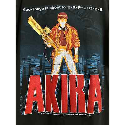 Akira &quot;Neo Tokio' Anime Rare Vintage T-shirt Reprint Wild Oats Single Stitch 海外 即決