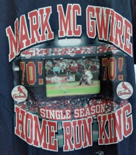 Vintage St Louis Cardinals Shirt 90s Mark McGuire Single Season HR King Medium 海外 即決