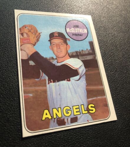 1969 Topps #386 Jim McGlothlin NM+ No Creases California Angels SET BREAK 海外 即決_1969 Topps #386 Ji 5