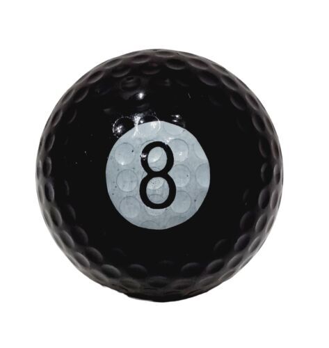8 Ball Logo Black Golf Ball Eight Ball Rolling Pool Golf Shark White Girl Party 海外 即決_8 Ball Logo Black 1