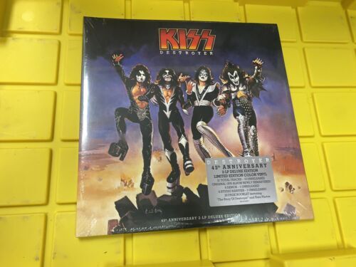 KISS Destroyer NEW 新品未開封 2LP YELLOW AND レッド / バイナル EXCLUSIVE HYPE STICKER 海外 即決