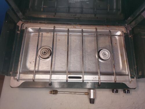 Vintage Coleman Two Burner Propane Camping Stove Grill 5430-700 Original Box 海外 即決_Vintage Coleman Tw 3