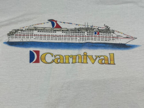 Vintage Carnival Cruise Ship Screen Stars Single Stitch Shirt XL Made in USA 海外 即決_Vintage Carnival C 2