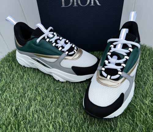 新品 DIOR B22 SNEAKER WHITE BLACK GREEN GOLD REFLECTIVE SZ 40 *$1300* 3SN231ZTA 海外 即決_新品 DIOR B22 SNEAKE 5