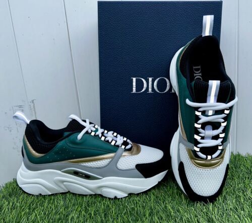 新品 DIOR B22 SNEAKER WHITE BLACK GREEN GOLD REFLECTIVE SZ 40 *$1300* 3SN231ZTA 海外 即決_新品 DIOR B22 SNEAKE 6