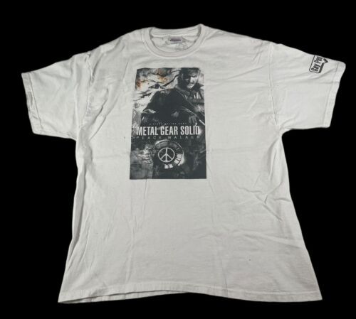 Video Game Promo T-shirt Mens Size XL Metal Gear Solid 2010 Peace Walker 海外 即決