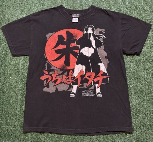 Vintage 2002 Itachi Shirt Naruto OG Tag Uchiha Anime Manga Shonen Jump Joy RARE 海外 即決