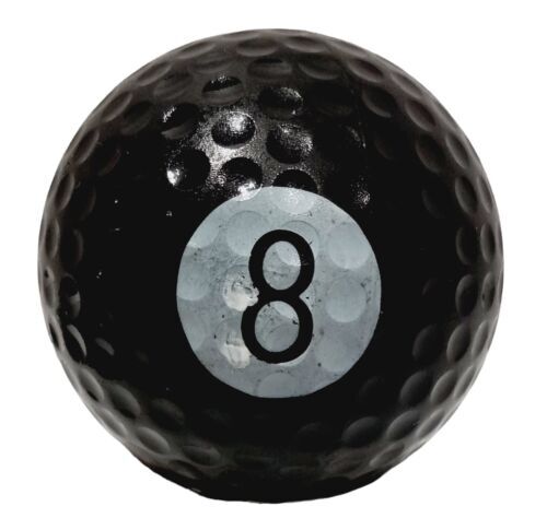 8 Ball Logo Black Golf Ball Eight Ball Rolling Pool Golf Shark White Girl Party 海外 即決_8 Ball Logo Black 2
