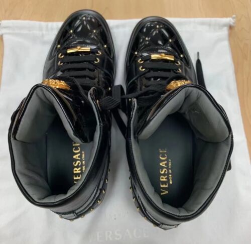 Yahoo!オークション - Versace High-Top Men Sneakers Boots 海外 即決