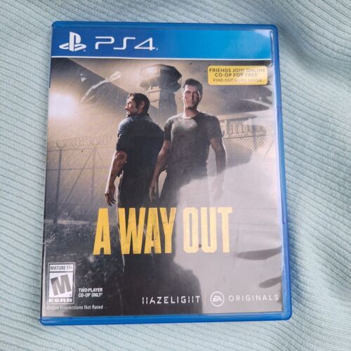 A Way Out (Sony PlayStation 4, PS4, 2018) Co-op Game!! 海外 即決