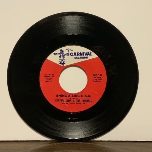 Lee Williams & The Cymbals, I Need You Baby / Shing-A-Ling USA, 45rpm Soul 海外 即決_Lee Williams & The 2