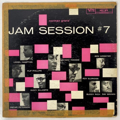 Norman Granz Jam Session # 7インチ LP Verve Records Mono MG V-8062 Vintage ジャズ Vinyl 海外 即決_Norman Granz Jam S 1