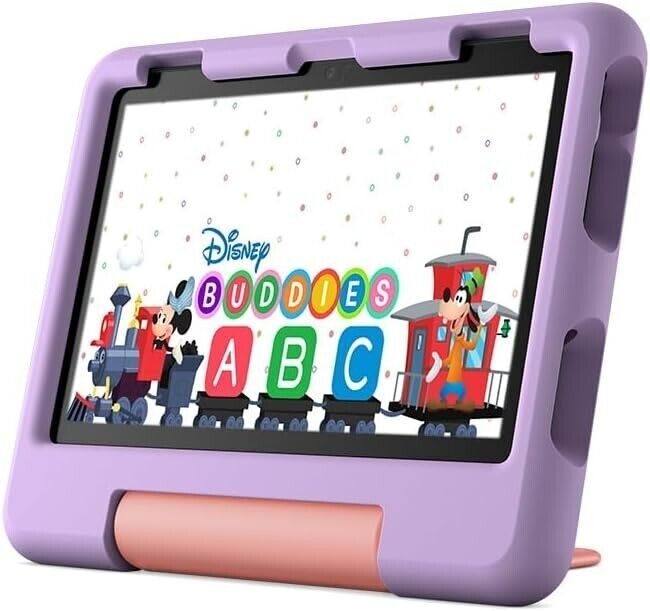 Amazon - Fire HD 8 Kids Ages 3-7 (2022) 8" HD tablet with Wi-Fi 32GB Blue Purple 海外 即決_Amazon - Fire HD 8 1