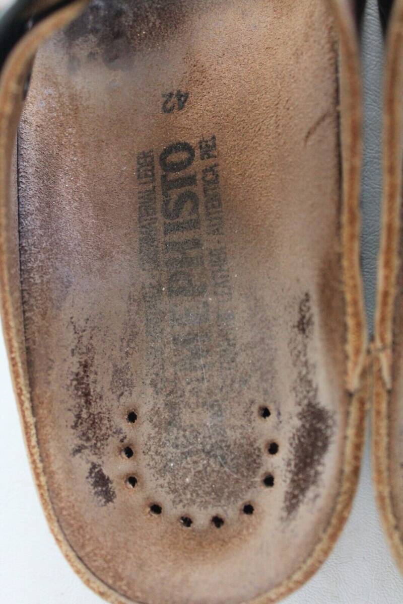 Mephisto Zonder Men's Brown Leather Slip On Slides Sandals Shoes Size EU 42 US 8 海外 即決_Mephisto Zonder Me 2