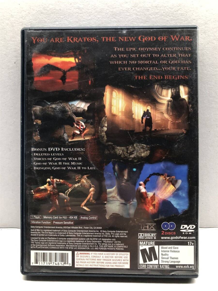 God of War 2 II (PlayStation 2, 2007) Complete Tested Working - Free Ship 海外 即決_God of War 2 II (P 4