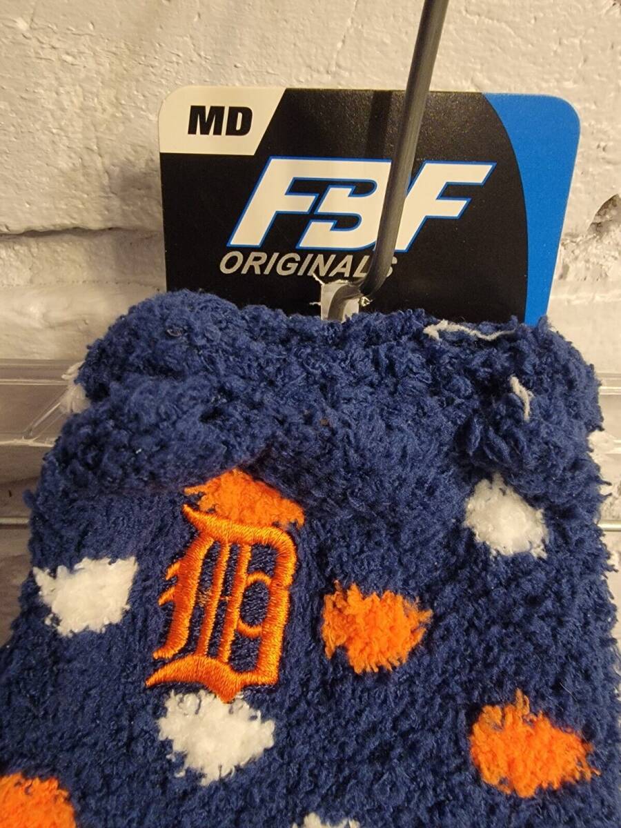 Detroit Tigers Fleece Quarter Socks- Size: MD 海外 即決_Detroit Tigers Fle 2