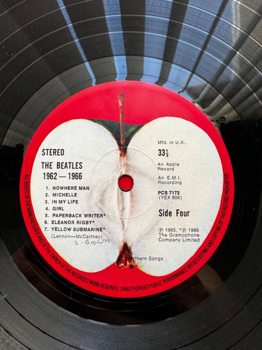 RARE ORIGINAL 1973 UK PRESS - ビートルズ "1962-1966" バイナル Record 2xLP 海外 即決_RARE ORIGINAL 1973 6