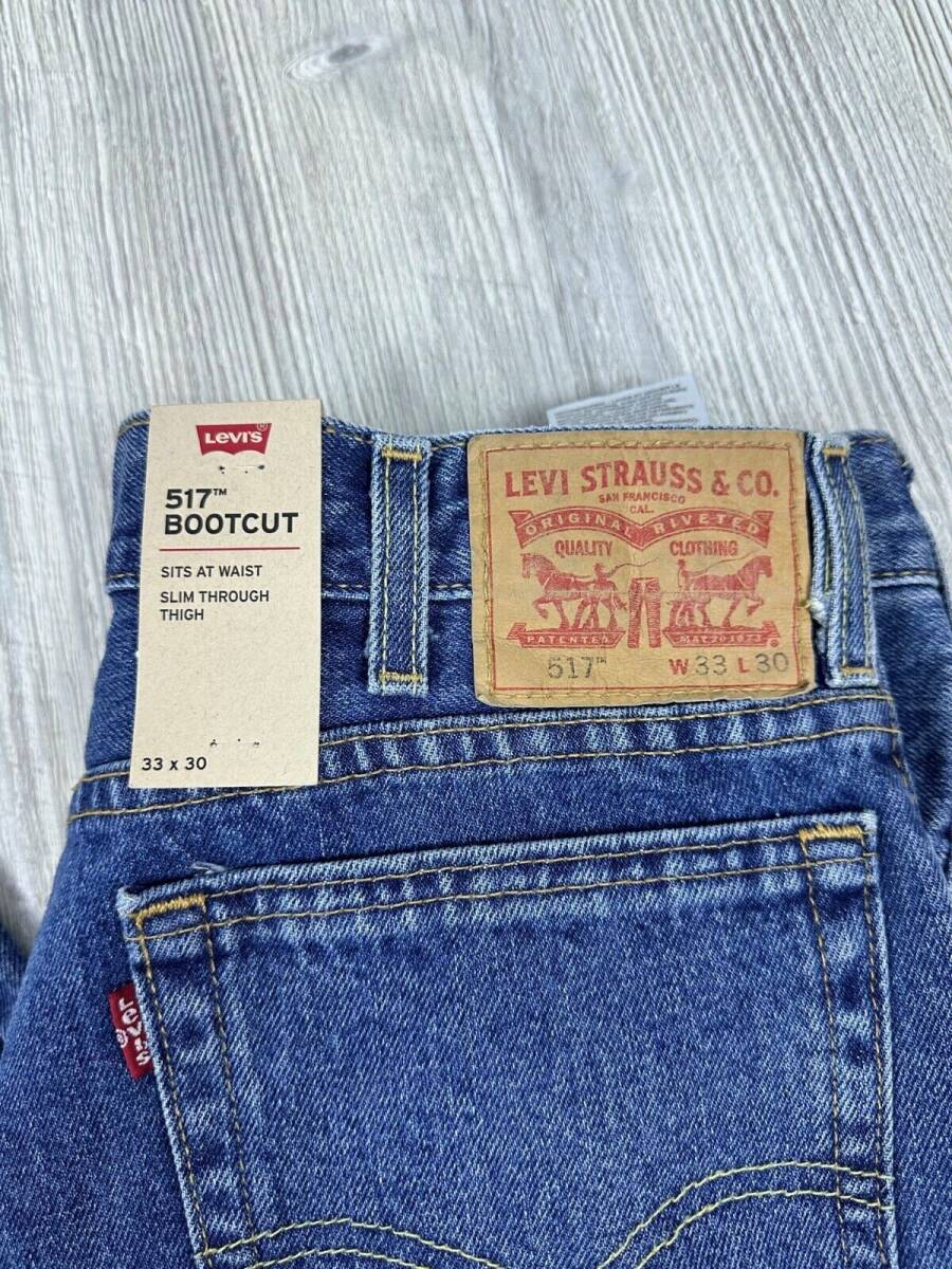 Levis 517 Jeans Mens 33x30 Blue Indigo Denim Cotton Boot Cut Leg 5 Pocket NWT 海外 即決_Levis 517 Jeans Me 3