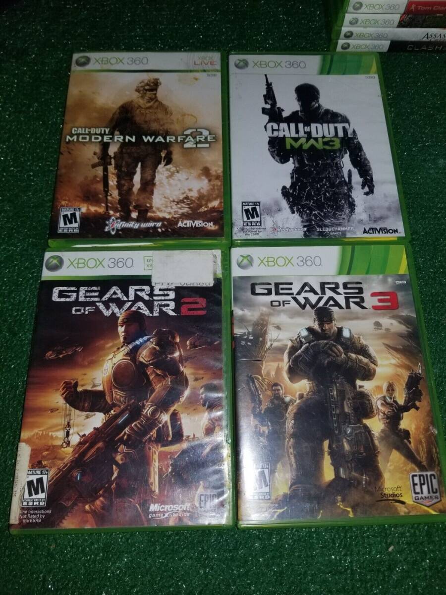 22 XBOX 360 Video Games Lot Bundle Batman Mass Effect Red Dead Gears War CoD MW2 海外 即決_22 XBOX 360 Video 2