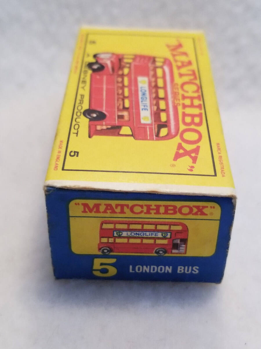Vintage Matchbox Lesney # 5d London Bus 1965 Red - MIB 海外 即決_Vintage Matchbox L 3