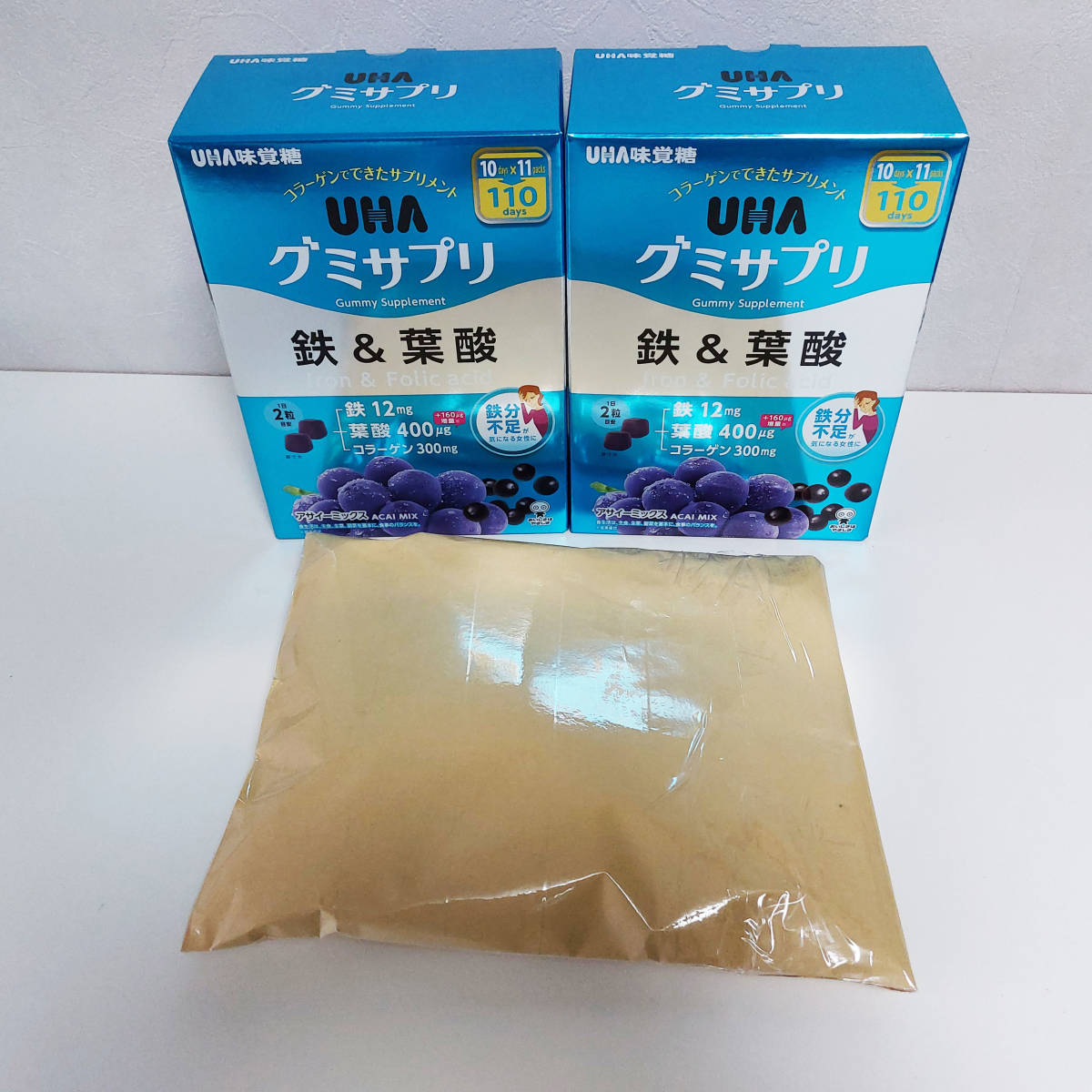 UHAグミサプリ鉄＆葉酸 110日分20粒入×11袋セット UHA味覚糖 グミ_画像7