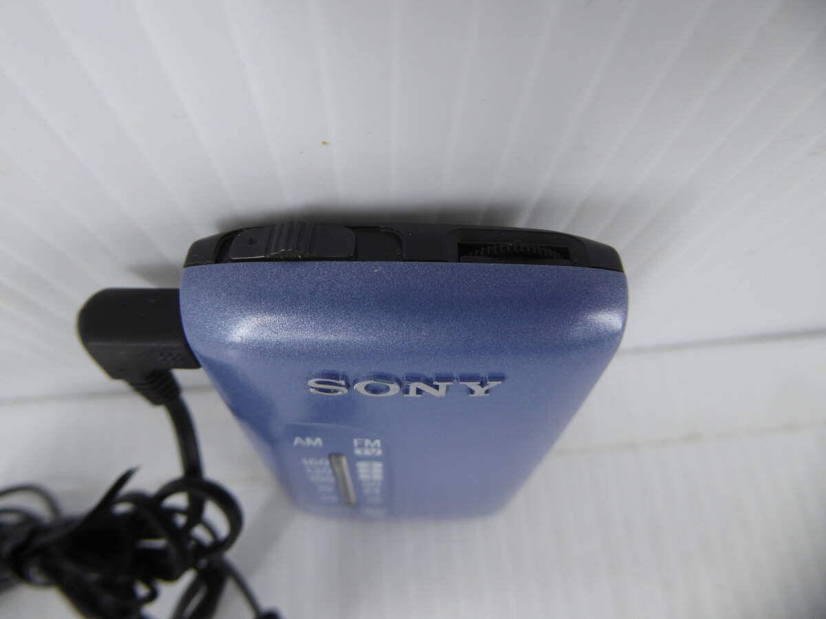 ★☆SONY ワイドFM受信OK FMステレオ/AM小型ポケットラジオ SRF-S80 日本製 動作品 オマケ新品電池付き☆★の画像2