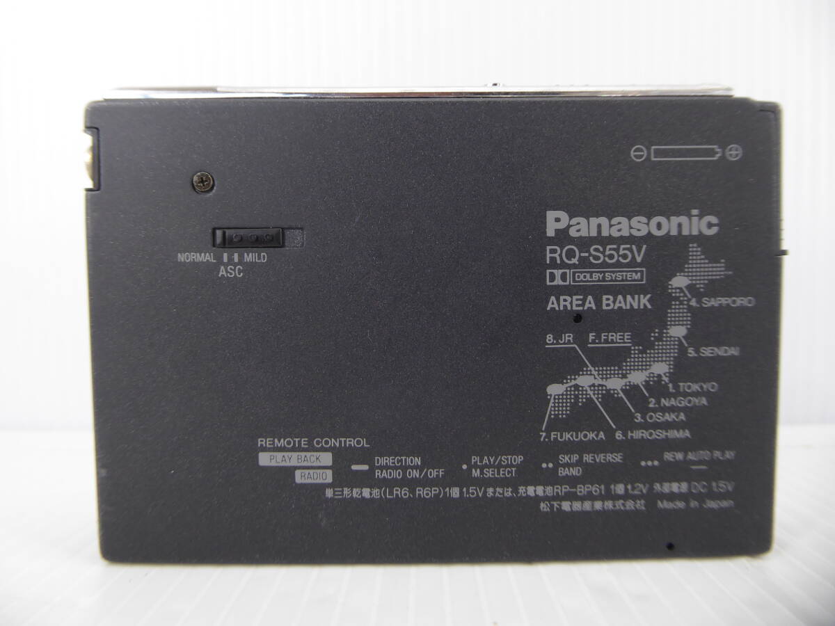 ★☆ジャンク品 Panasonic ラジオ付きポータブルカセットプレーヤー RQ-S55V ☆★の画像2