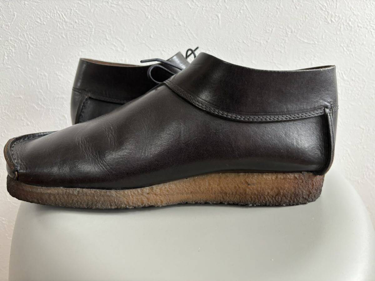 pado moa & bar nz moccasin wala Be leather shoes UK8 black i-ll Land made 