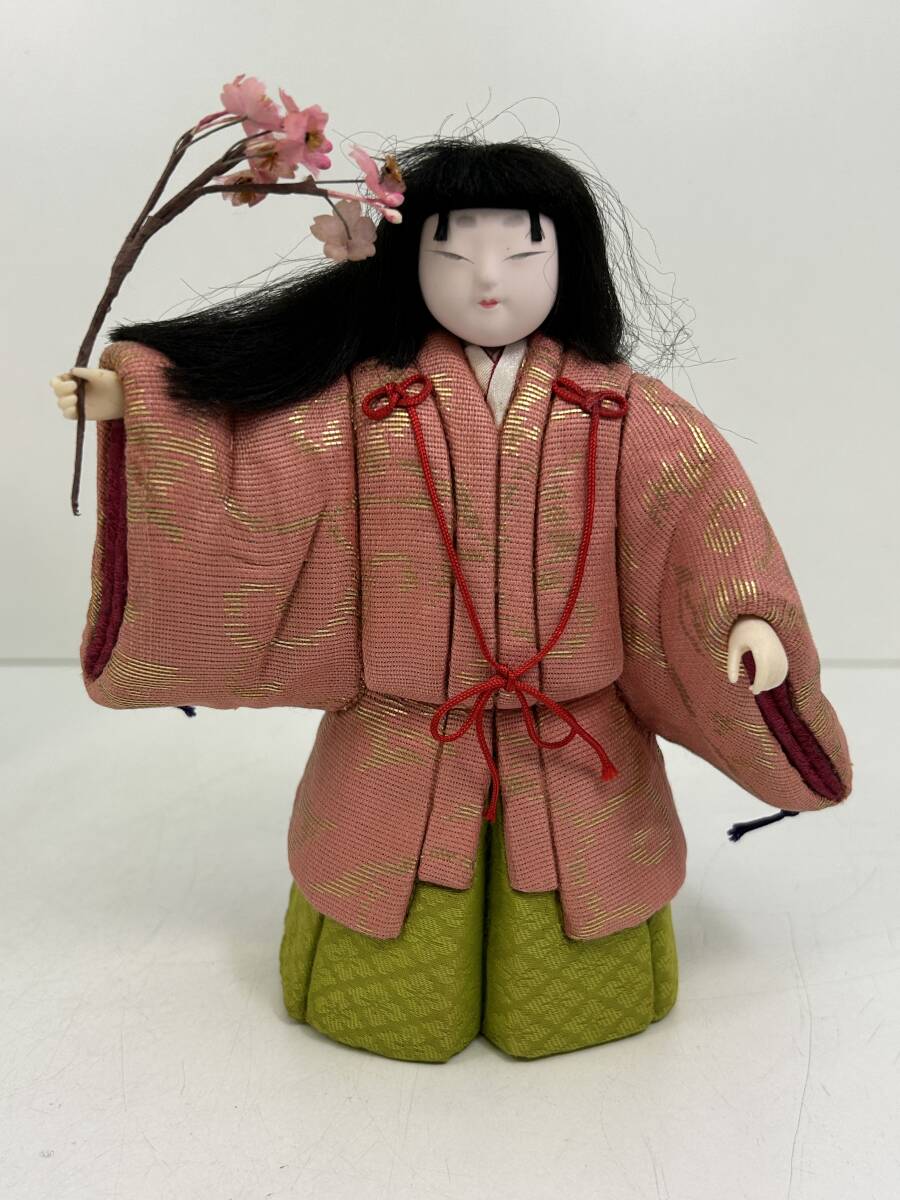 0603-181 0126【1円スタート】 木目込み人形 真多呂人形 2体セット 伝統工芸品 日本人形 女の子 置物 の画像2