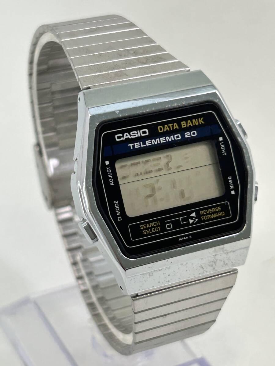 0604-34 0140【1円スタート】 腕時計 カシオ CASIO データバンク DATA BANK DB-200 TELEMEMO 20 デジタル クォーツ メンズの画像5