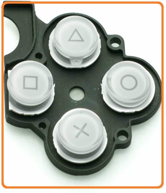 PSP-2000 PSP-3000 common parts 0^*× button Raver rubber exchange parts PlayStation * portable ( white )