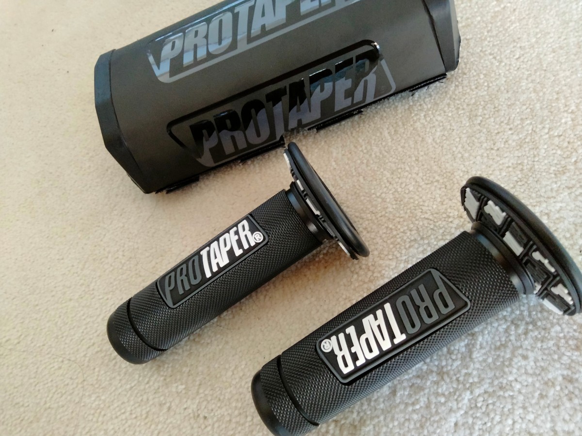 正規 プロテーパー PRO TAPER バー バーパッド グリップ セット ブラックの画像3