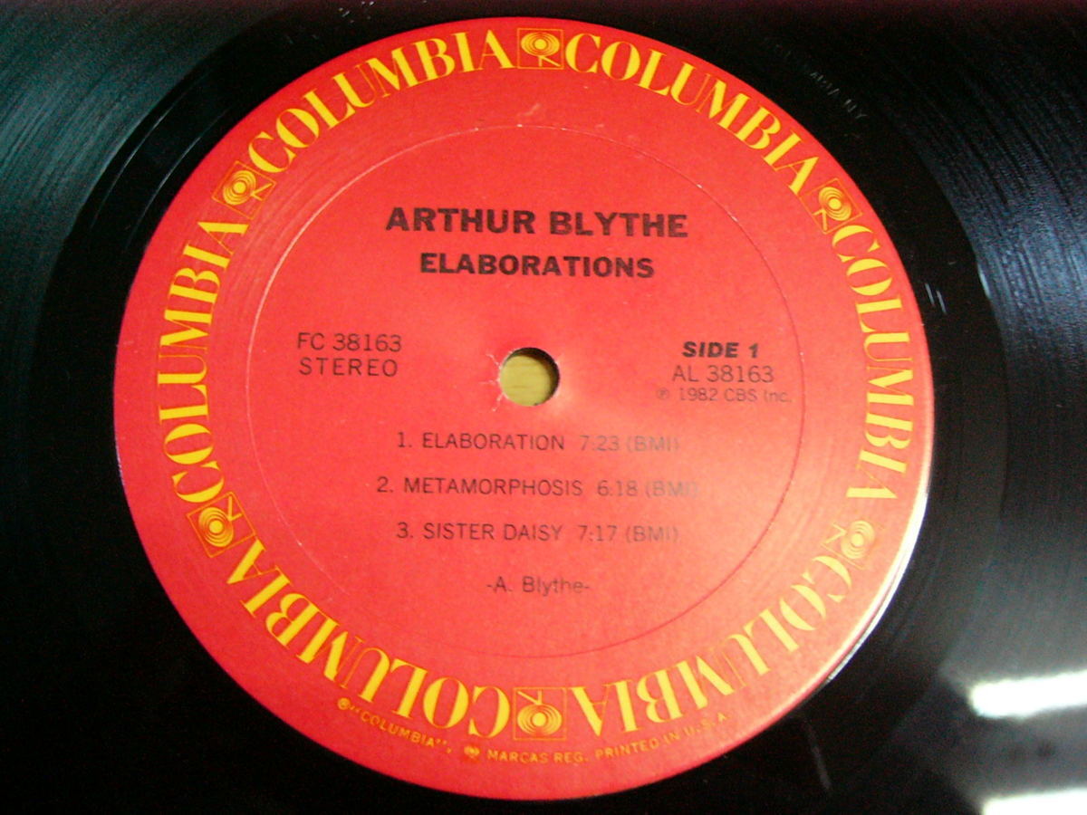 LPq860／【USA盤】ARTHUR BLYTHE：ELABORATIONS.の画像2