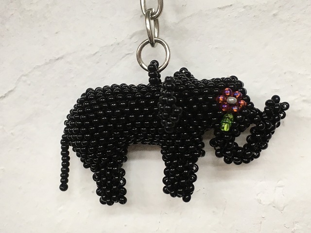  new goods beads key holder .. elephant . beads knitting beadwork si-do beads beads Work hand made soft toy charm n