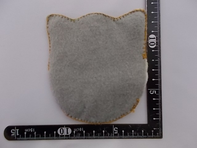 ねこ 猫 ワッペン コースター ハンドメイド 手刺繍 フエルト メキシコ 3_画像3