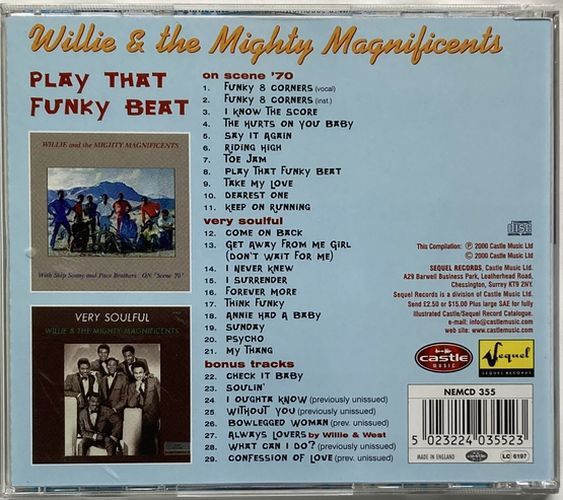 Willie & Mighty Magnificents/Play That Funky Beat-レア・グルーヴ1970,1971年作＋未発表含むボーナス・トラック収録の画像3