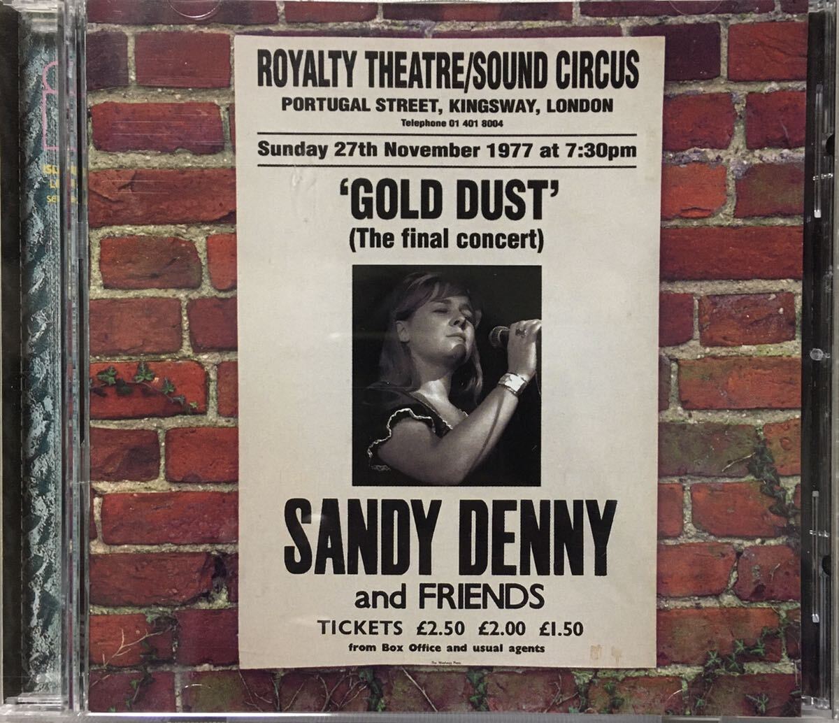 Sandy Denny[Gold Dust: Live at the Royalty]ブリティッシュフォーク/フォークロック/トラッド/女性SSW/Fairport Convention/Fotheringayの画像1