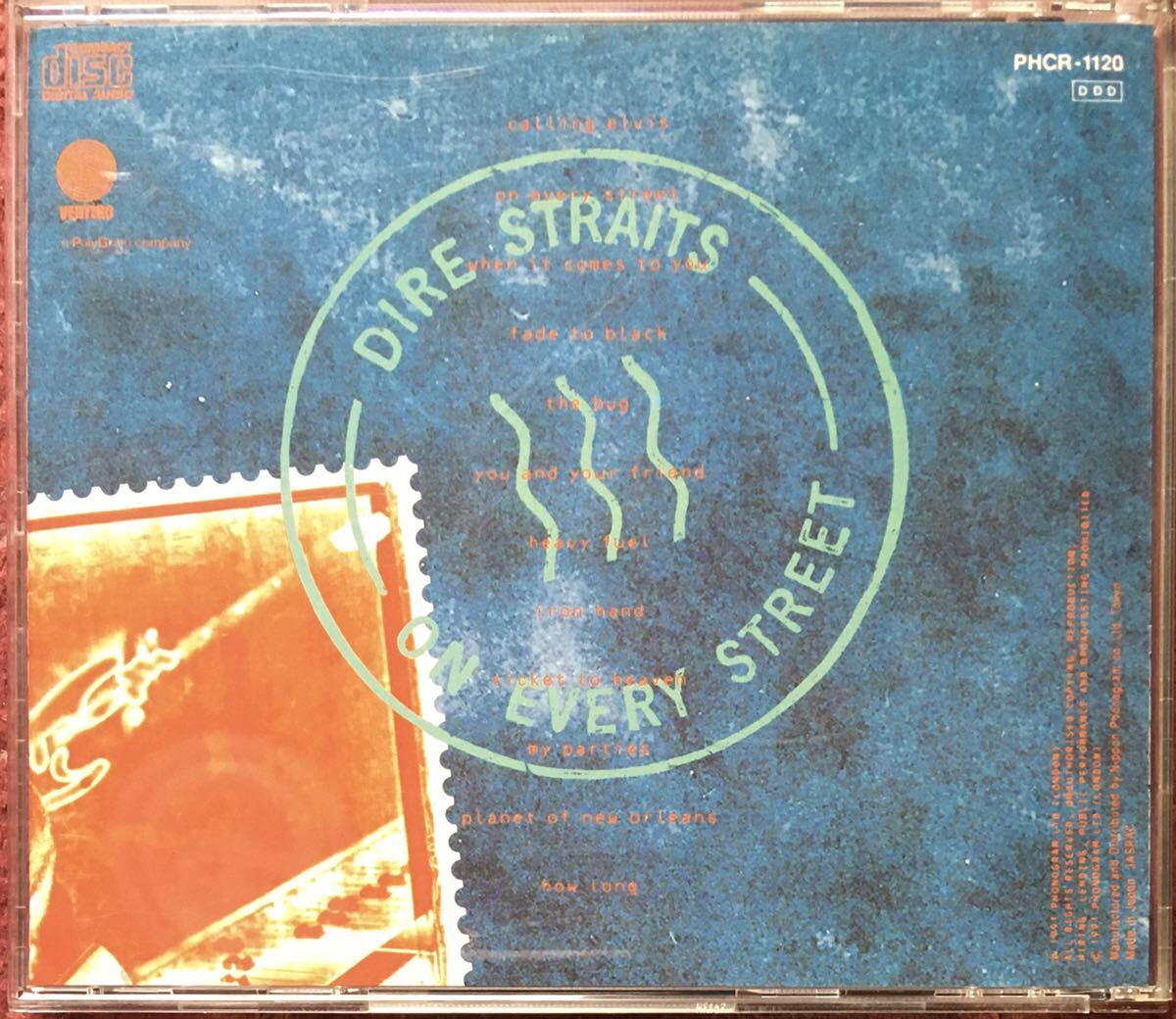 ダイアー・ストレイツ『オン・エヴリー・ストリート』91年傑作/ブリティッシュロック/パブロック/英国スワンプ/Mark Knopfler/Dire Straitsの画像2