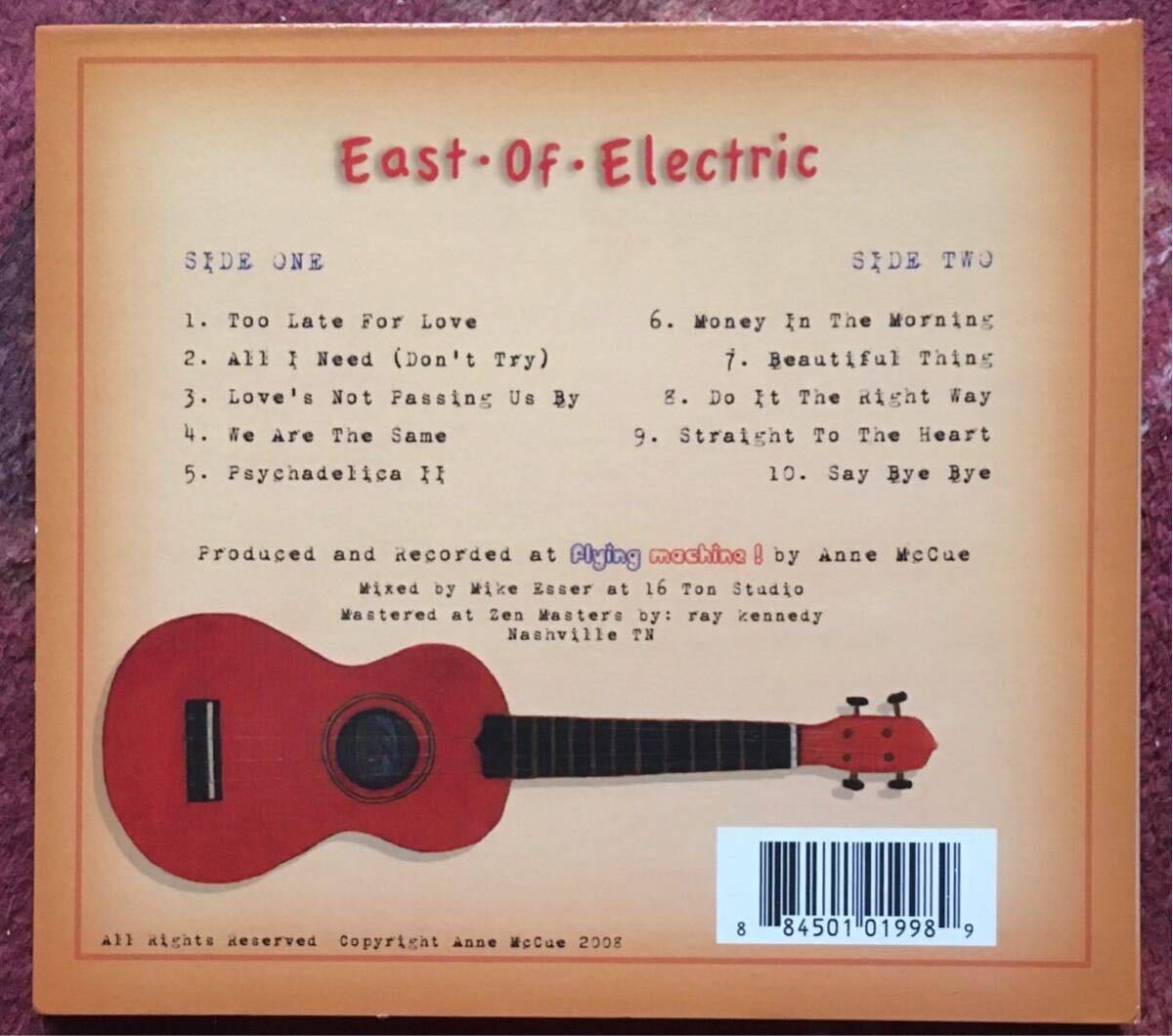 Anne McCue [East-Of/-Electric] 貴重2008年自社制作盤！女性シンガーソングライター / フォークロック / ギターポップ / アメリカーナの画像2