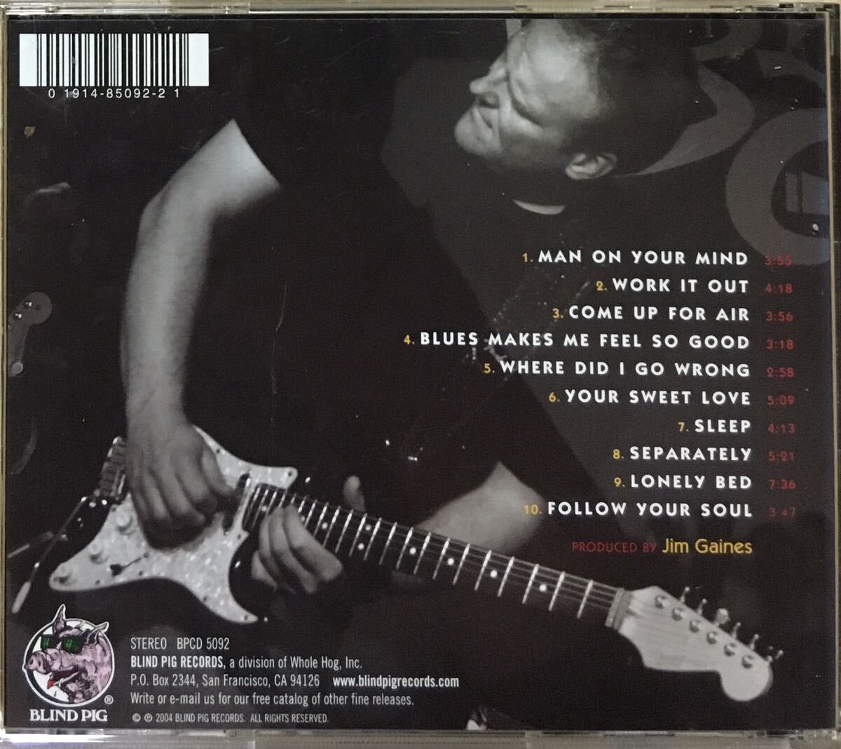 Albert Cummings[True To Yourself]ブルースロック/スワンプ/ギタースリンガー/Tommy Shannon(Stevie Ray Vaughan & Double Trouble)の画像2