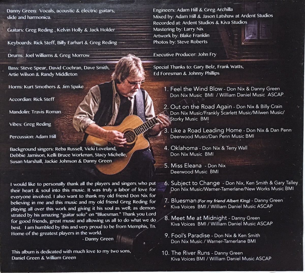 Danny Green[Road Leading Home]Don Nixプロデュース2014年大名盤！/スワンプ/アコースティックブルース/カントリーソウル/ルーツロックの画像3