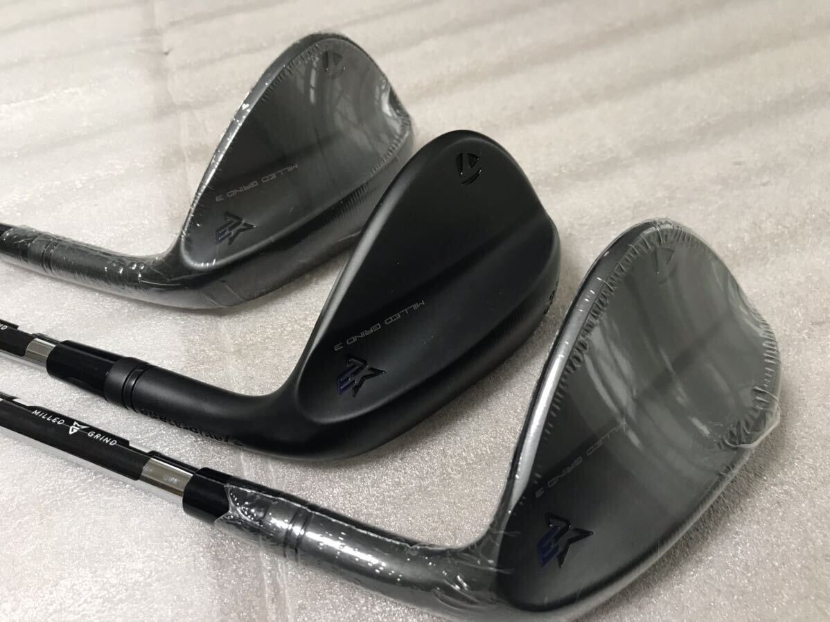 テーラーメイド MG3 ロフト50 56 60 3本セット(50 60 未使用) (56 コース未使用) SATIN RAW BLACK ミルドグラインド3 MILLED GRIND 3 DG_画像2