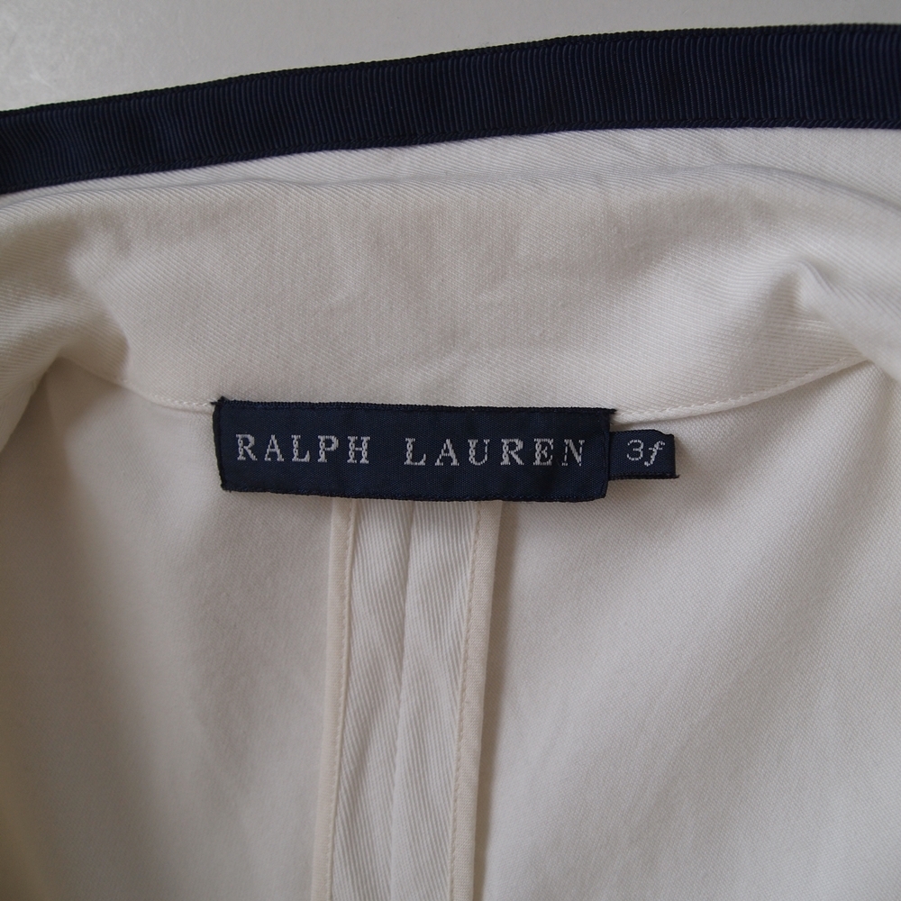 ラルフローレン テーラードジャケット アイビールック レディース Ralph Lauren トラッドファッション ブランド 匿名配送 インパクト21 白_画像4