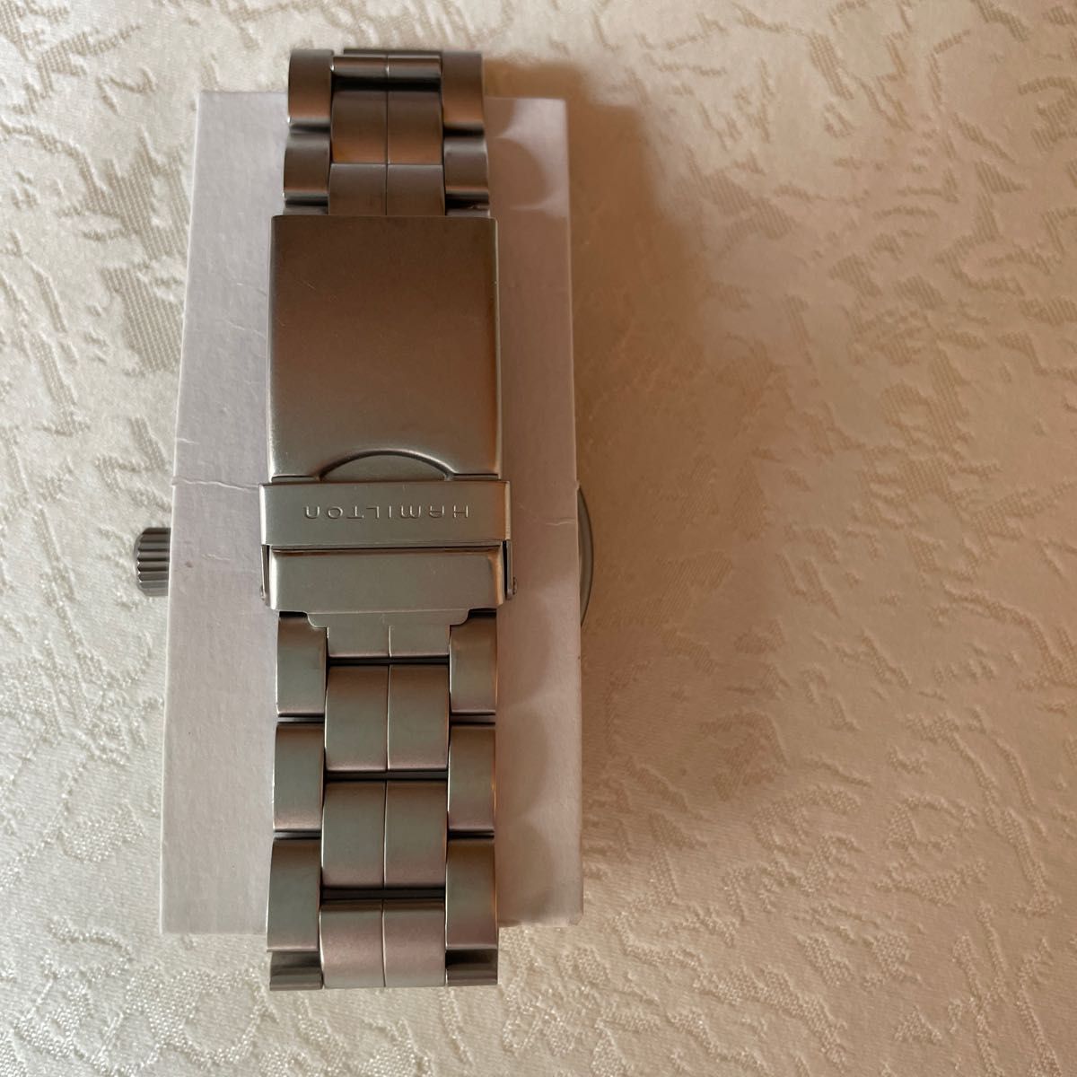 腕時計 黒文字盤 稼働品　メンズ　ハミルトン　　電池交換済み　H684110