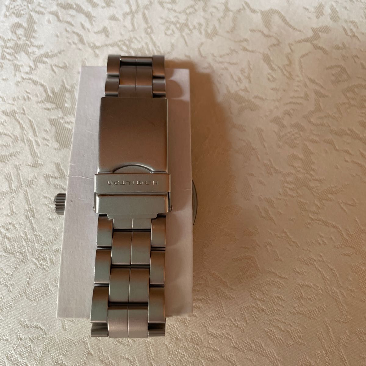 腕時計 黒文字盤 稼働品　メンズ　ハミルトン　　電池交換済み　H684110