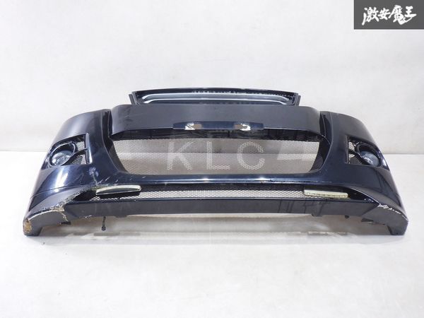 KLC プレミアム MH23S ワゴンR スティングレー フロントバンパー エアロ ブラックメタリック系 フォグランプ デイライト付 棚1A2の画像4