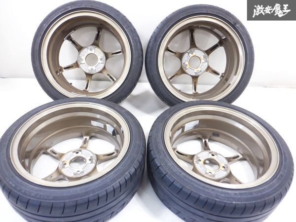 ADVAN アドバン RG2 ホイール 15インチ 6.5J +48 4穴 PCD100 4本 165/50R15 コペン アルトワークス コンパクト 軽カー ★ 棚1H23の画像7