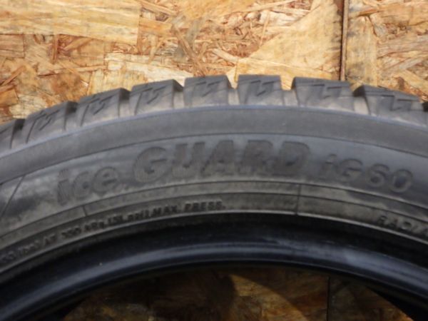 ヨコハマ ice GUARD iG60 165/55R15 75Q 2018年製 9.5分山 2本【スタッドレス/15インチ/送料無料】の画像6